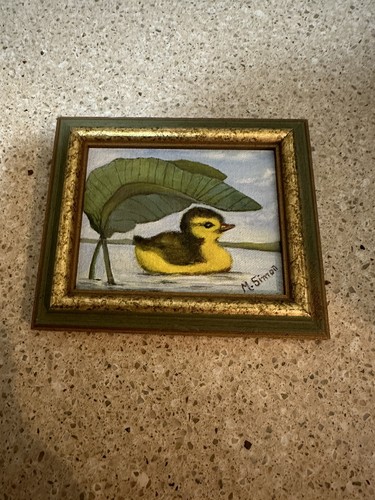 Small framed glass - no,