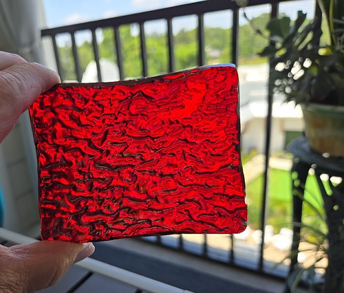 Small art glass trinket - small,